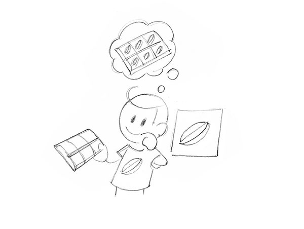 Design für Schokoladenartikel auswählen